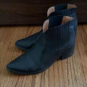 Madewell leather heeled boots S8
